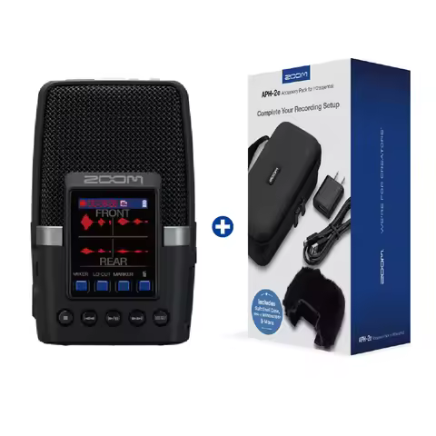 ZOOM H2essential 32-bit Handy Recorder with 3 Integrated Microphones, Surround Recording, Come with 