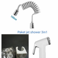 White spiral jet shower set, toto model / White jet showet closet