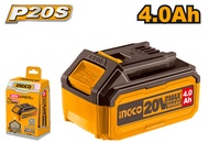 INGCO  แบตเตอรี่ 20V แบตเตอรี่ Lithium-Ion ขนาด 4 AH รุ่น FBLI20021 ใช้งานกับINGCO TOTALได้ แบตเตอร์