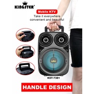 KST-7381 KINGSTER Portable Wireless Bluetooth Speaker Multifunction KARAOKE