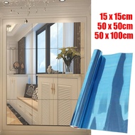sale 3D Mirror Wall Stickers Selfadhesive Square Soft Mirror Sticker DIY Wall Decal Sticker for Home