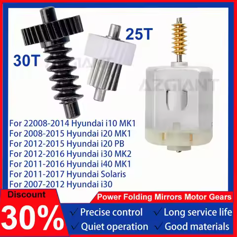 Car Power Folding Unit Mirror Actuator Motor Gears Set For Hyundai i10/i20/i40 MK1 i30 MK2 i20 PB i3