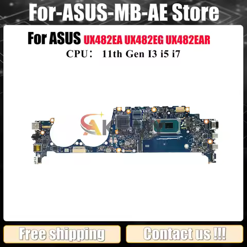 UX482EA Laptop Motherboard For ASUS UX482EAR UX482EG BX482E UX482E UX4100E BE482E UX482EA UX482EGR M