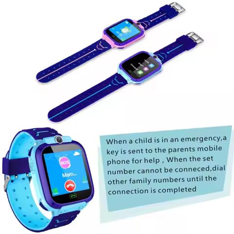 Q12 Kids Smart Watch for Children SOS Waterproof Smartwatch Clock SIM Card Location Tracker Child Bo