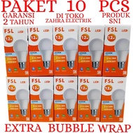 BOHLAM LED GARANSI 2 TAHUN / LAMPU LED CAHAYA PUTIH FSL PAKET 10PCS 7W-18W