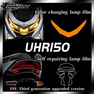 ❥For Haojue UHR150 headlight tail light film instrument transparent smoked black protective film a✚