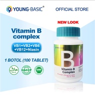 9YOUNG-BASIC High Potency Vitamin B Complex B1 B2 B6 B12 | Energy Booster | Immune Support | Brain &