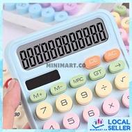 LOCAL Dual Power Calculator Dopamine Large LCD Display Electric Calculators Office Supplies Macaron 
