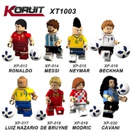 Mainan Balok Bangunan Minifigure Desain Piala Dunia Sepak Bola