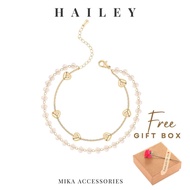 HAILEY DOUBLE LAYER BRACELET | Gelang Tangan | Korean Bracelet Women Bracelet For Women Gelang Tanga