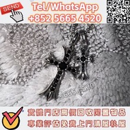 🇭🇰高價♼Chrome Hearts克羅心黑色鑽石925銀鍍層扭鏈 Chrome Hearts克羅心 純銀 22K金 黑白鑽石 藍寶石 克羅心項鏈 羽毛項鏈 十字掛墜 克羅心手鏈 手鐲 鎖頭手鏈 克羅