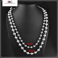 Dây chuyền bi Vòng cổ bi inox to 8mm cá tính bảo hành không đen- DCBI8QC