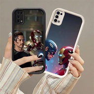 CK-75 Marvel Iron Man Shockproof Casing for OPPO A5 A5i Reno 4 5 6 Find X3 Lite Realme C65 Narzo N53