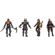 Fortnite Squad Mode Magma Squad (4 pack) 4-inch Action Figures Black Height Approximately 10 cm FNT0