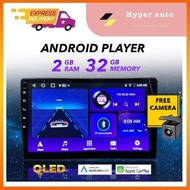 car android player 9 10 inch apple carplay androidauto qled 8163 usb google map waze playstore radio