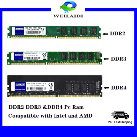 Memoria Ram DDR2 DDR3 DDR4, 2GB,4GB, 8GB,16GB,32GB, PC2-667,800,PC3-1333,1600, 1.5 v, PC4-2133,2400,