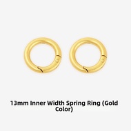Metal round Bag Hardware Repair Ring Hook Key Circle Open Ring Spring Circle Bag Accessories Fashion