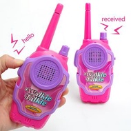集寶 - 兒童迷你對講機玩具 | 2只裝 無線通話玩具 | 親子互動室戶外玩具 | 男孩女孩的玩具禮物- 粉色（標準）【1套2個對講機】（BDL）