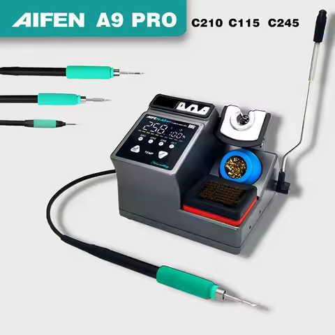 AIFEN–A9PRO Station de travail de soudage électronique,Compatible pointes de fer à souder C210 C245 