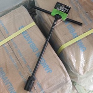 Black T-Socket Wrench 19mm Tekiro T Type Box Wrench 19 mm Shock Socket