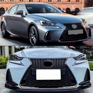 Magickit Grille Assembly For Lexus IS200 IS350 IS300h F-Sport 2017-2022 Glossy Black Front Bumper Up