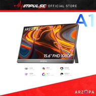 Arzopa A1 15.6" FHD 1080P Portable Monitor - Ultra-Slim Portable Laptop Monitor with Kickstand, IPS 