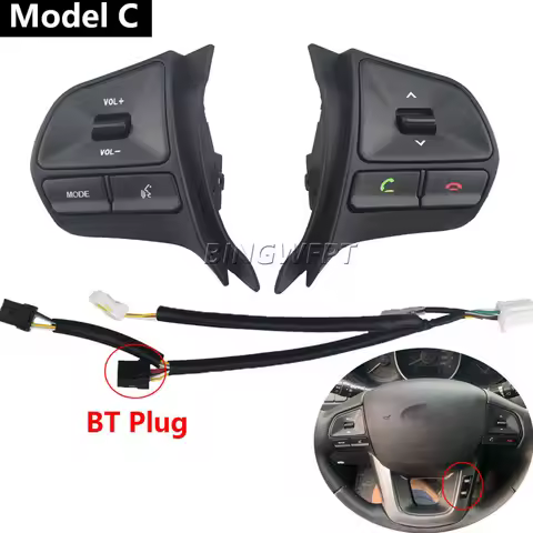 Cruise Switch With backlight for Kia Rio 2012-2016 Volume Mude Song Key Steering Wheel Control Butto