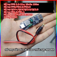 Mạch sạc nhanh 100W hiệu suất cao tương thích với SCP FCP QC4.0 và PD3.0