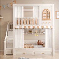 [SG Seller ] kids Bunk Bed with Pull Out Storage Bed|Kids Bunk Bed