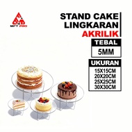 MFT Pro Acrylic Circle Cake Stand - Acrylic Cake Stand - Acrylic Cake Stand