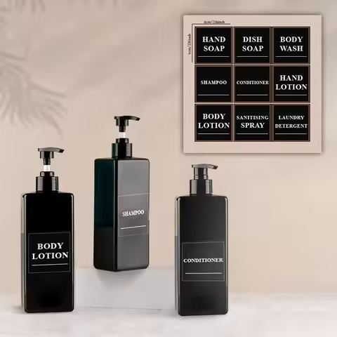 Soap Bottle Liquid Soap Dispenser 17.6 UK FL OZ Refillable Empty Shampoo Conditioner Container for B