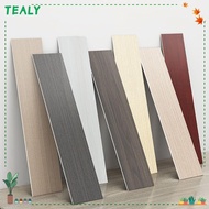 TEALY Skirting Line, Windowsill Living Room Floor Tile Sticker, Home Decor Self Adhesive Wood Grain Waterproof Waist Line