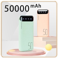 50000mAh PowerBank Convenient Mirror Display Digital Mobile Power Supply Multi -USB Interface