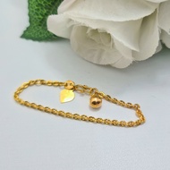 2 Gram Young Gold Children's Chain Bracelet