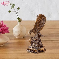 Abbraccia Eagle Statue Lucky Eagle Figurine Feng Shui Statue Desk Ornament Brass Animal Statue for S