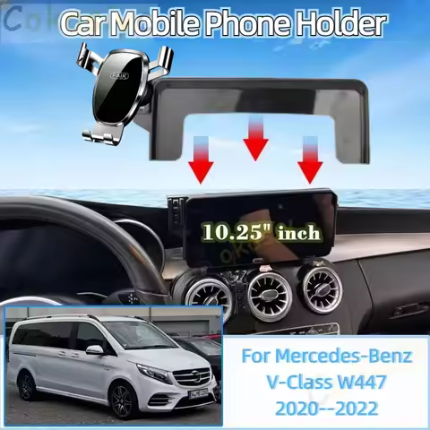 For Mercedes-Benz V-Class EQV Viano W447 2020 2021 2022 Car Mobile Phone Holder Air Vent Cellphone G