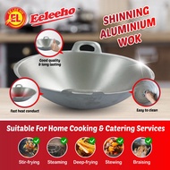 Shining Aluminium Wok Kuali Aluminium Berkilat Double Handle Aluminium Wok Kuali Kualiti Kuali Masak