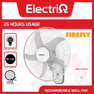 Electriq l Firefly Rechargeable 14 inch Wall Fan with Night Light and Remote Control FEL652