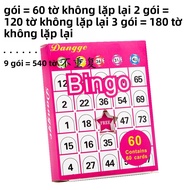 Bingo Ice Fruit Game Cards Wedding Drawing Coupon 60 Sheets Pack Can Expand 540 Sheets No Repeats Ta