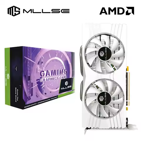 MLLSE Gaming Graphics Card AMD Radeon RX580 2048SP 8GB GDDR5 256-bit PCIe 3.0 x16 8Pin GPU Computer 