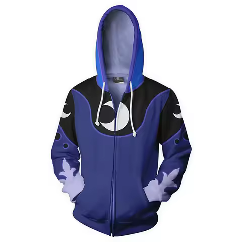 Anime Princess Luna Hoodies Cosplay Costumes 3D Print Hoodie Sweatshirt Mens Women Animation cartoon