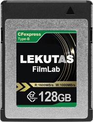 128GB CFexpress Type B Memory Card, R1600MB/s W1000MB/s CFX xqd Cards Type B for Cameras 8K RAW, Com