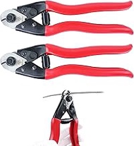 Muzata 2Pack Cable Cutter Wire Rope Heavy Duty Stainless Steel Aircraft Up to 5/32" for Deck Stair R