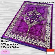 Nurtex - Karpet permadani alas lantai bulu beludru hambal jumbo tikar turki  turkey nyaman 200 cm x 
