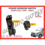 PWR-M-UNSER OR PWR-S-USNSER ORIGINAL J&J POWER WINDOW SWITCH (MAIN OR SINGLE) FOR TOYOTA UNSER OLD &