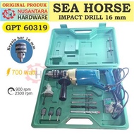 MESIN 16 mm SEA HORSE GPT60319 impact drill, 16 mm hand drill, 16 mm sea horse wall drill