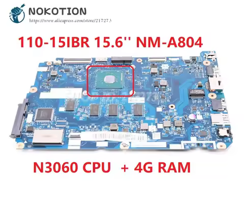NOKOTION 5B20L77440 5B20L77435 CG520 NM-A804 MAIN BOARD For Lenovo ideapad 110-15IBR Laptop Motherbo