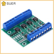 SUER Field Effect Tube Module, 0~1KHZ PWM 3-20V 4‑Way MOS Tube Module, Electronic Circuit 4-Channel 