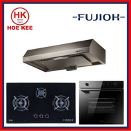 Fujioh FH-GS6530 SVGL / FH-GS6530 SVSS Hob + Fujioh Slimline Hood FR-FS1890R + Fujioh FV-EL-61 Oven