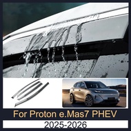 Door Visor For Proton e.Mas7 PHEV 2025-2026 Rain Visor Rain Guards Window Visors Deflector Acrylic W